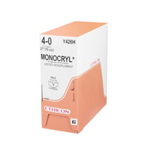 Suture 0 Poliglecaprone 25 MO-4 Monocryl Violet 4x27