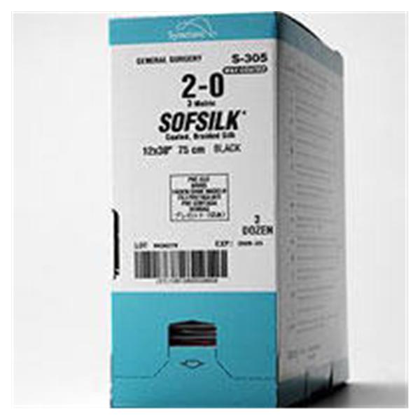 Suture 0 Silk No Needle Sofsilk Black 24