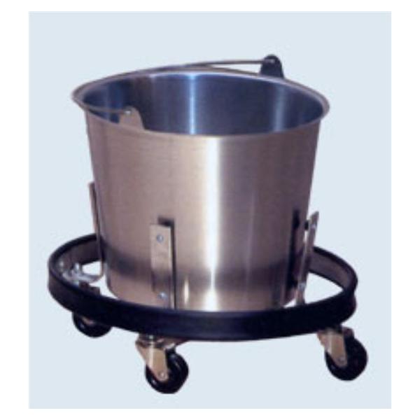 Bucket Kick Stainless Steel 13qt No Lid Silver Round Each