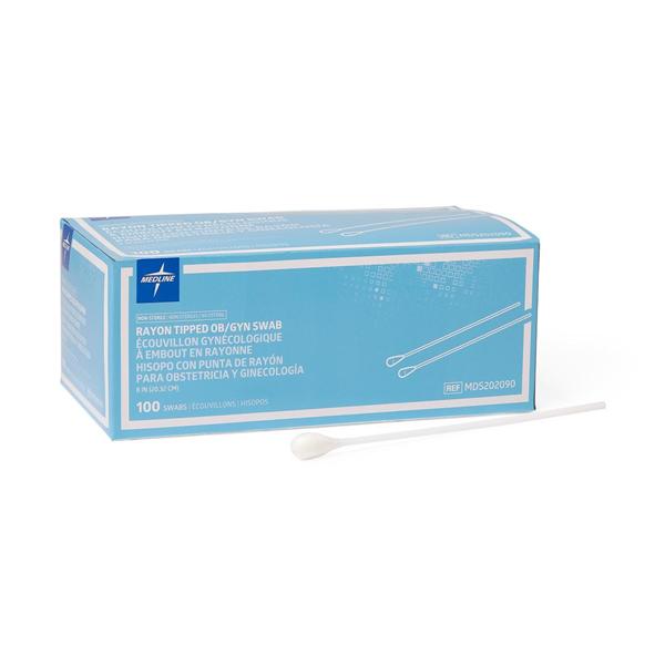 Applicator Swab Rayon Tip Non Sterile 8 in Plastic Shaft 100/Bx, 5 BX/CA