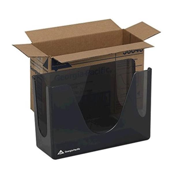 Countertop Dispenser C-Fold / Multifold Vista Plastic Smoke Grey 6/Ca