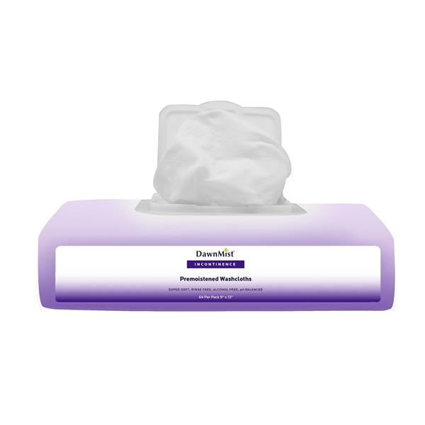 Washcloth DawnMist 9 in x 13 in Mild Fresh 64/Package, 12 PK/CA