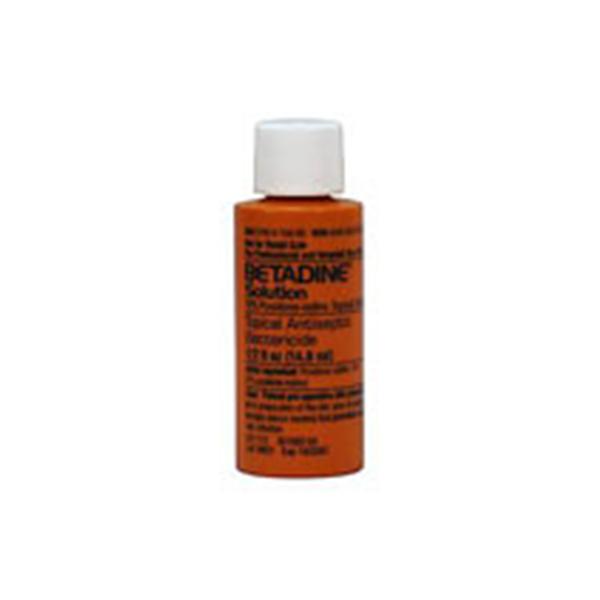 Solution Prep Betadine/PVP Iodine 10% .5oz 50/Ca