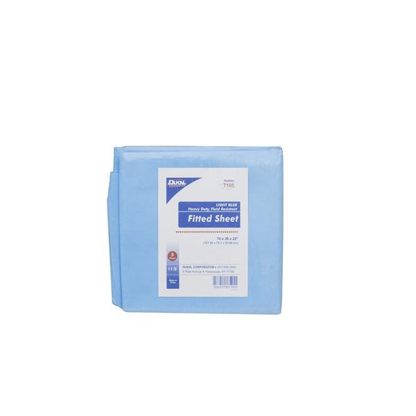 Fitted Sheet 74 in x 30 in x 22 in Blue 20/Case