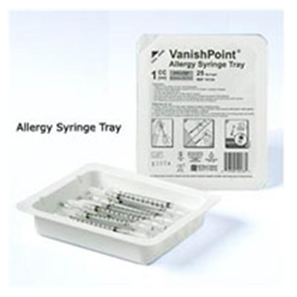 Syringe/Needle Allergy VanishPoint 1cc 27gx.5 Sfty Rtrctbl Fx Ndl Lbrct 40/Ca
