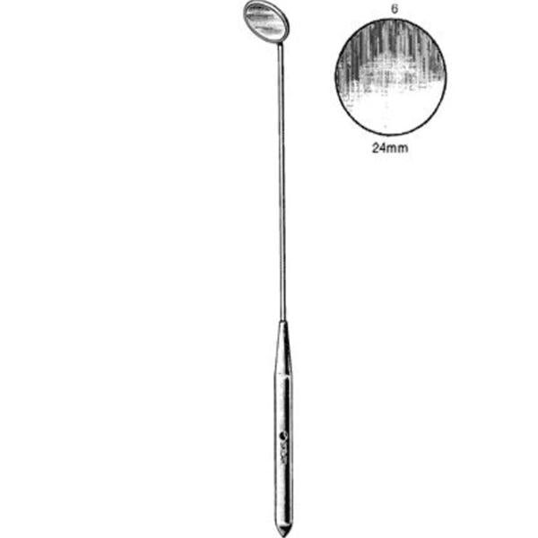 Laryngeal Mirror 24mm #6 Handle Chrome Ea