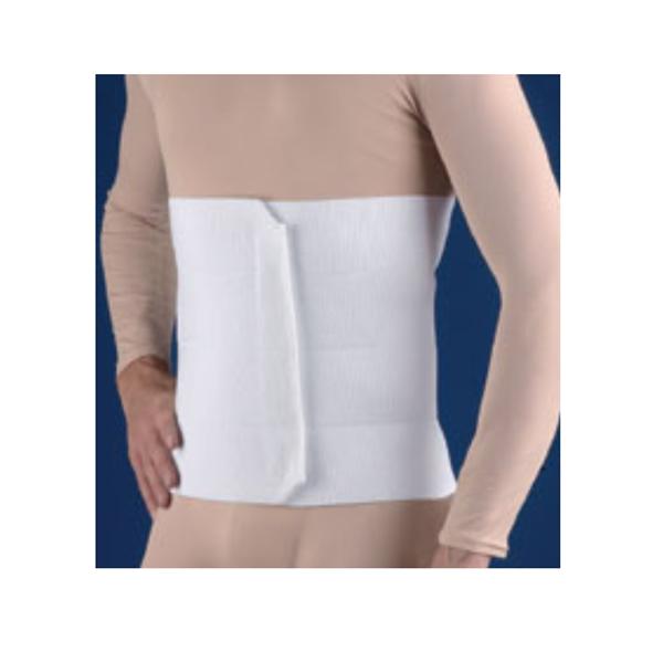 Binder Compression FLA Adult Abdominal Elastic Unsx 4Pnl White Size 12