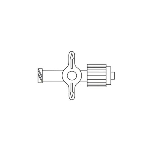 Stopcock 1-Way Discofix Priming Volume 0.20mL F LL/Spn Cnctr 100/Case