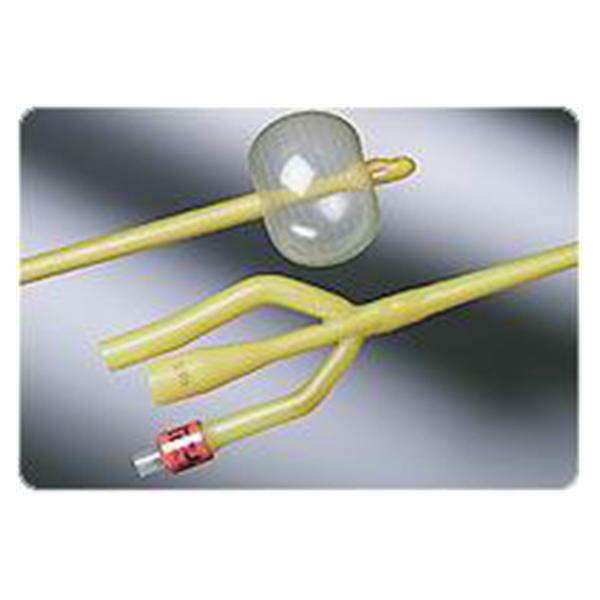 Catheter Foley/Irrigation Lubricath 20Fr 5cc Shrt Rnd Tp Hydro Ct 3Wy 16 12/Case