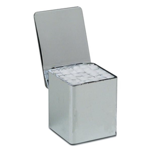 Dispenser Cotton Pellet Tiltop Metal Chrome With #4 Pellets Each