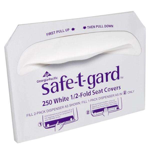 Cover Toilet Seat Safe-T-Gard White 20/Ca
