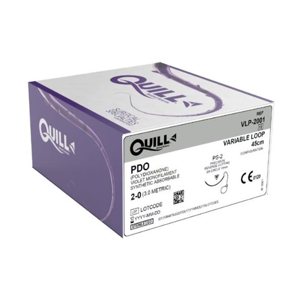 Suture 2-0 Polydioxanone Quill Violet 18