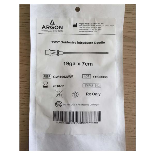 Needle Introducer 7cm With Window Wall Hub For Guidewire 25/Bx