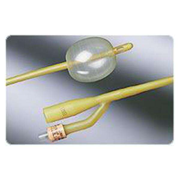 Catheter Foley Lubricath 22Fr 30cc Shrt Rnd Tp Silicone Coated 2-Way 16