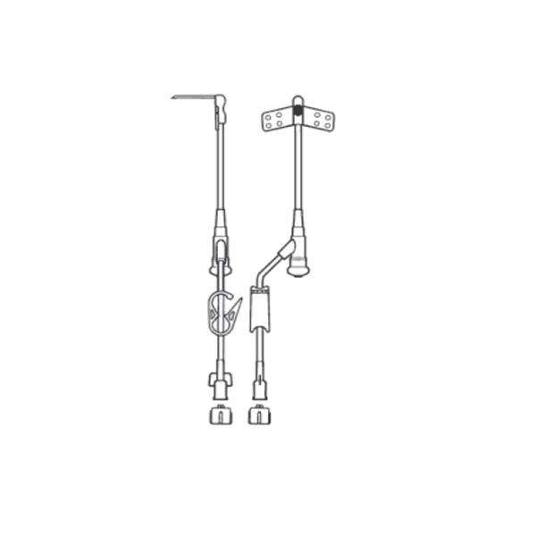 Administration Set NCrng 90Deg Hbr 20gx1.5 Yinj 9