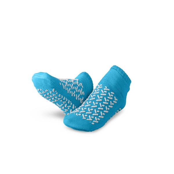 Slippers Patient Terrycloth Blue Large 48/Ca