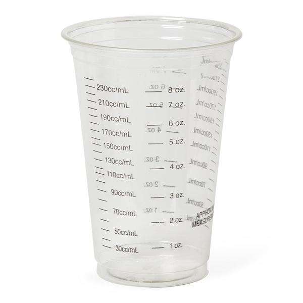 Graduated Cup Plastic 10 oz Clear 1000/Case
