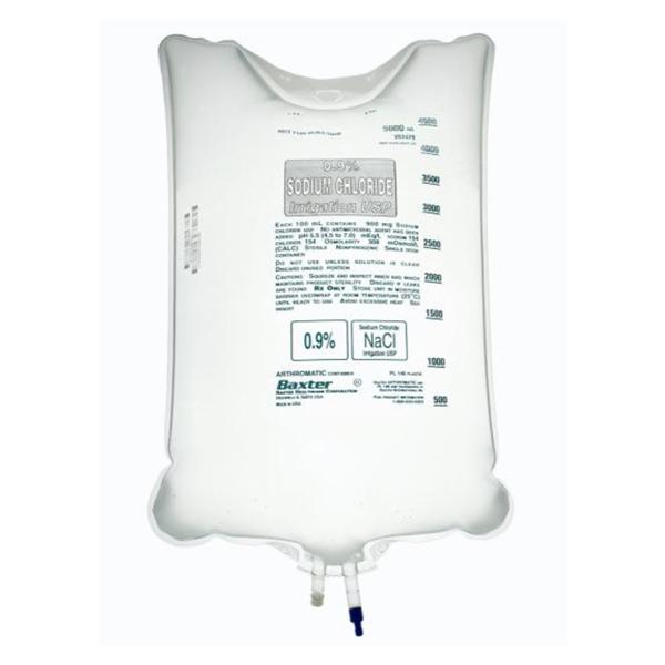 Sodium Chloride 0.9% Irrigation Solution 5000mL Strl Plstc Cntnr 2/Ca