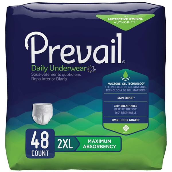 Underwear Prevail Adult Unisex 2XL 68-80\