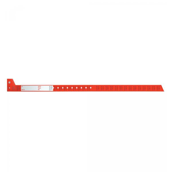 Wristband Blood Secureline Red Adult 150/Case