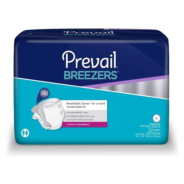 Brief Prevail Breezers Adult Unisex Reg 40-49
