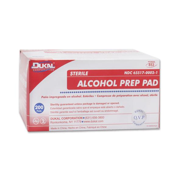 Pad Prep Alcohol Medium 200/Bx, 20 BX/CA