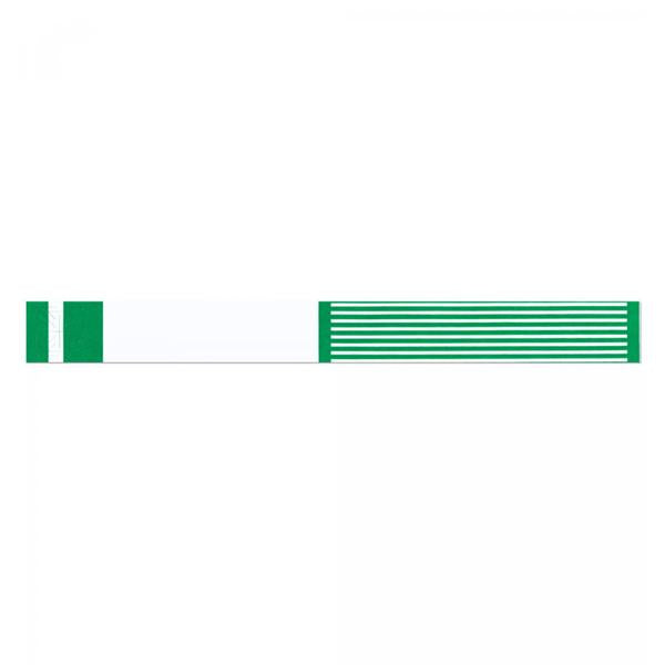Wristband Identification Short Stay Tyvek Kelly Green Adult 1000/Box