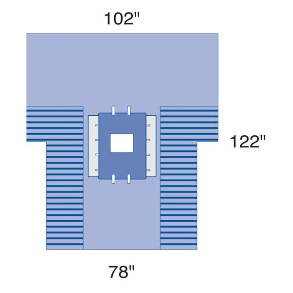 Pack Abdominal Major Eclipse With Drape/Towel/Cover LF Sterile 6/Ca