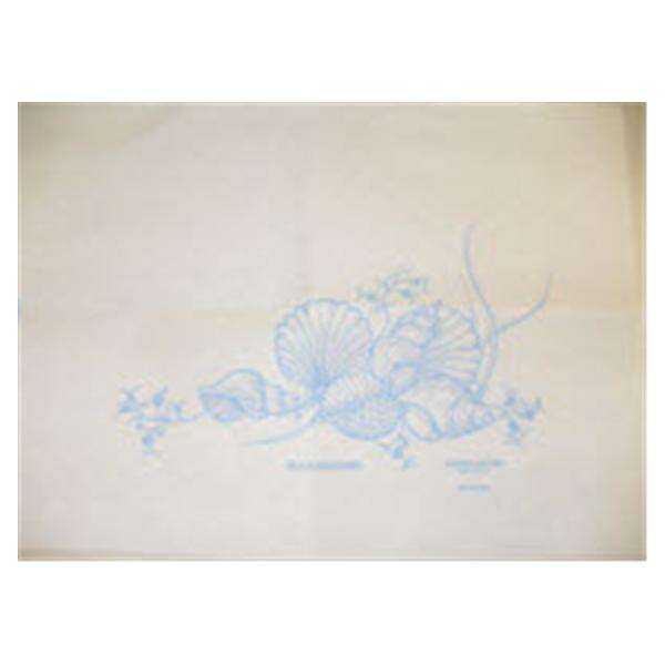 Mat Bath Blue Print On White 500/ca