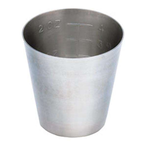 Cup Medicine Stainless Steel 2oz Silver Ea