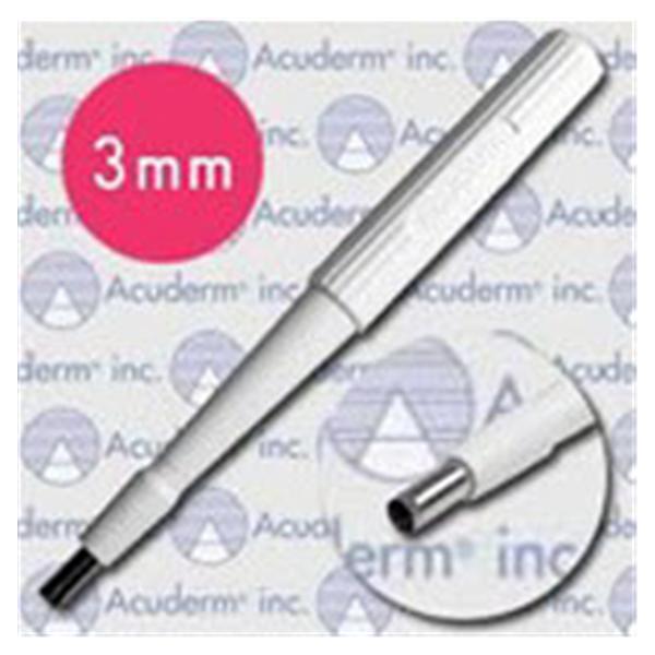 Biopsy Punch Acu-Punch 3mm Ribbed Hollow Handle SS Bld Disp Strl 50/BX