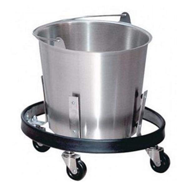 Bucket Kick Stainless Steel 13qt No Lid Silver Round Each