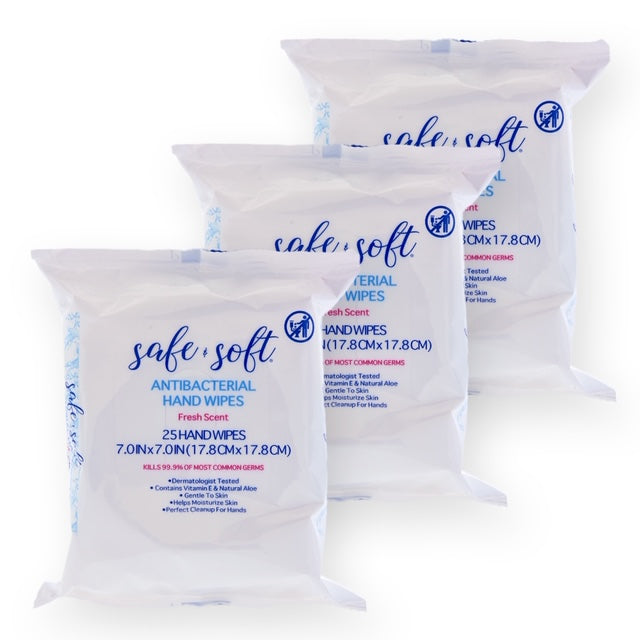 Antibacterial Hand Wipes Hypoallergenic Sanitizing Wipes