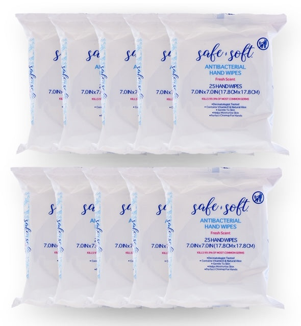 Antibacterial Hand Wipes Hypoallergenic Sanitizing Wipes