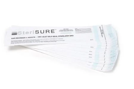 Bag Sterilization 2.5 in x 10.5 in White 250/Bx